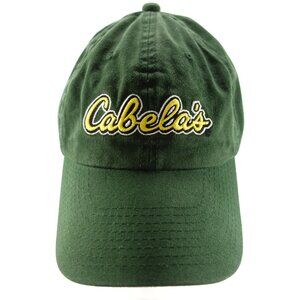 Cabela's Embroidered Green Strapback Adjustable Baseball Hat Cap